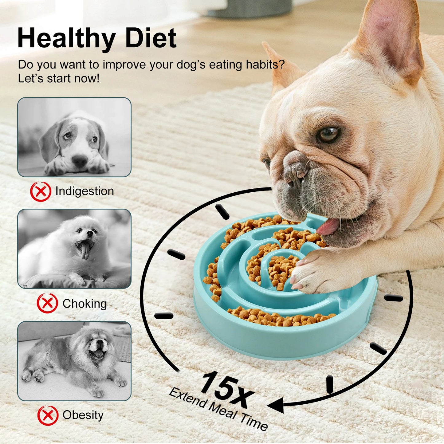 SlowBowl Pro — Slow Feeder Dog Bowl